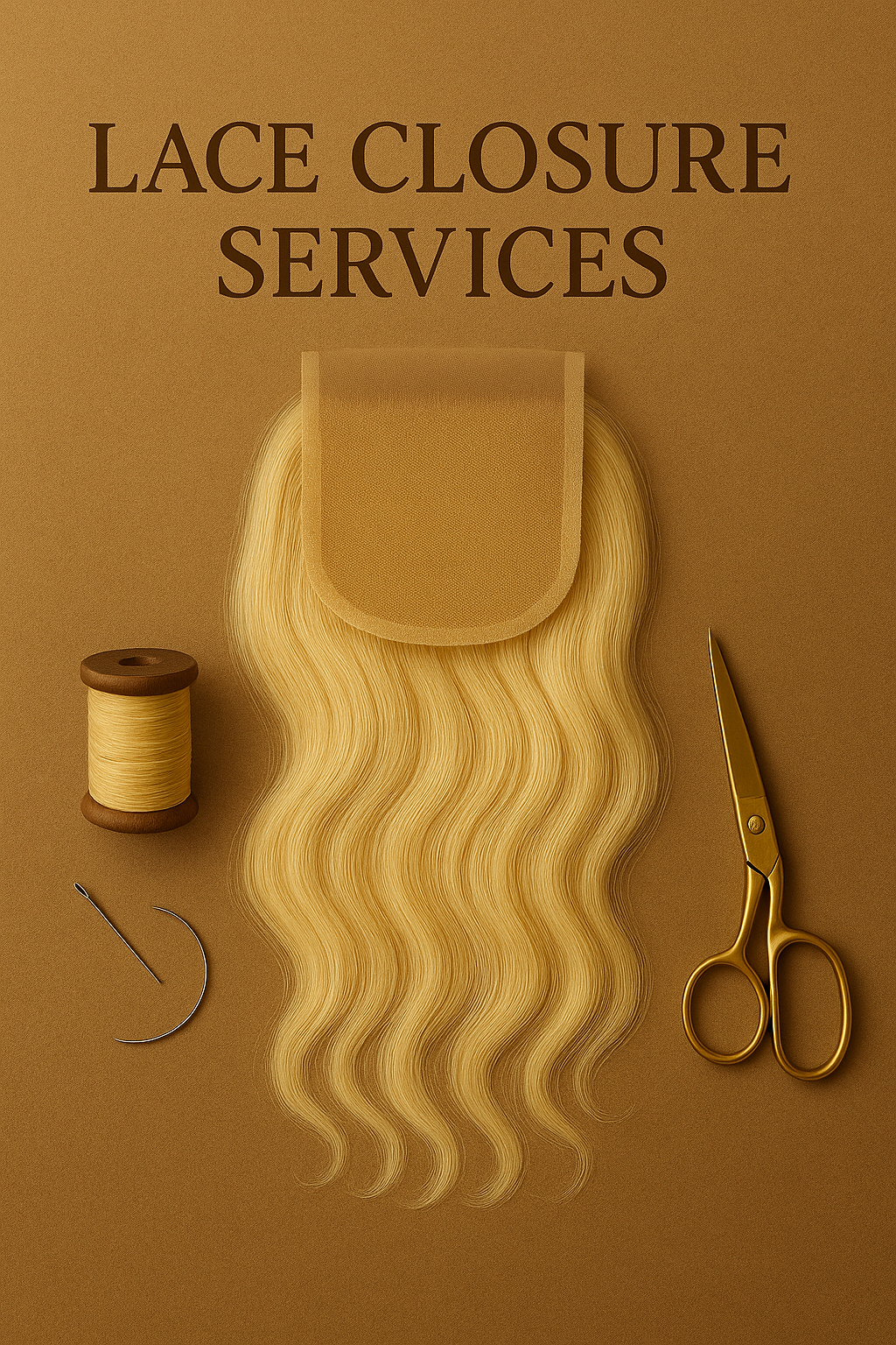 Lace Closures for Wig Services (613 Color)