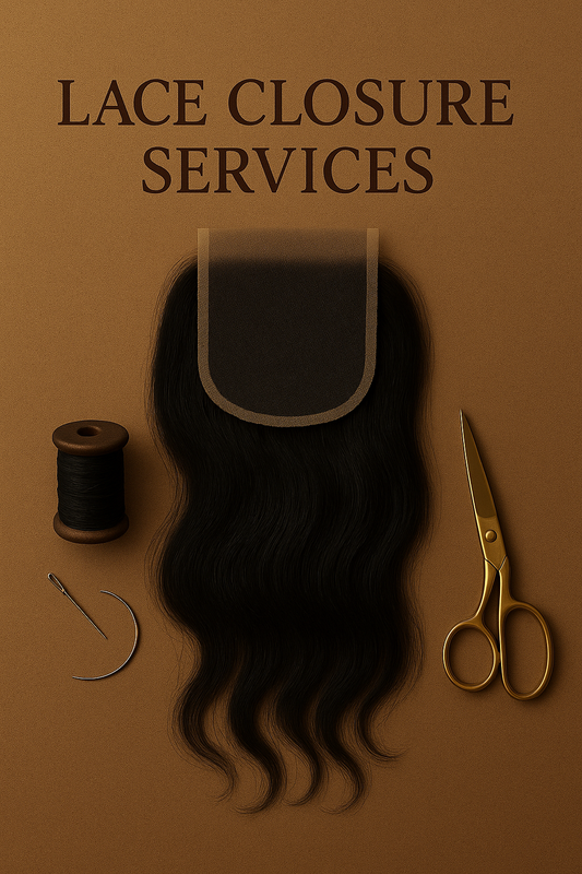 Lace Closures for Wig Services (#2 Color)